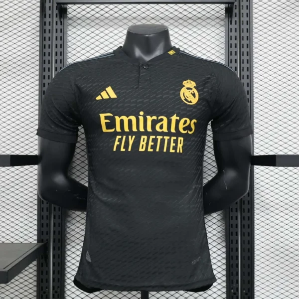 Authentic Real Madrid Third Away Football Shirt Black 01