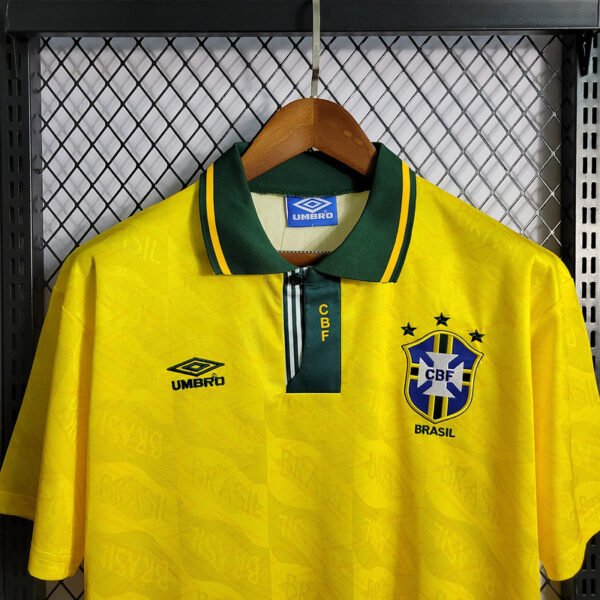 Brazil 1991 Home Players Jersey 03