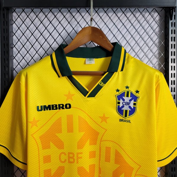 Brazil 1993 Home Players Jersey 03