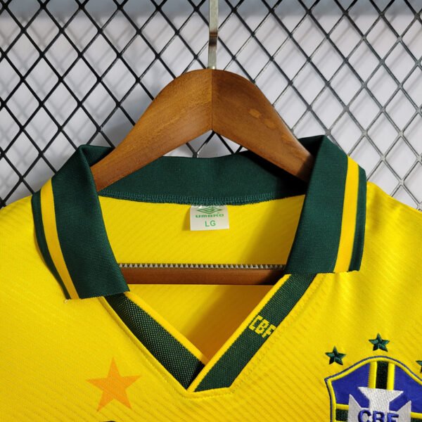 Brazil 1993 Home Players Jersey 05