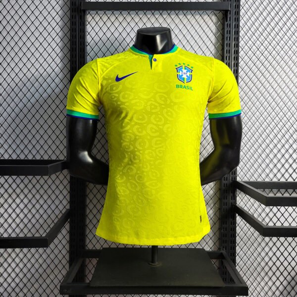 Brazil 2022 Home Players Jersey 01