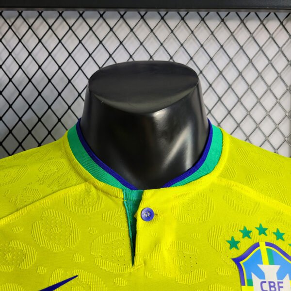 Brazil 2022 Home Players Jersey 03