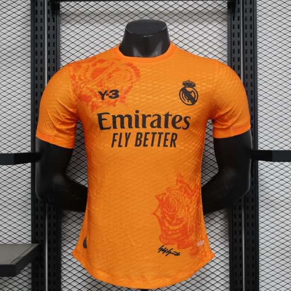 Real Madrid Y 3 Special Edition Orange Shirt 01