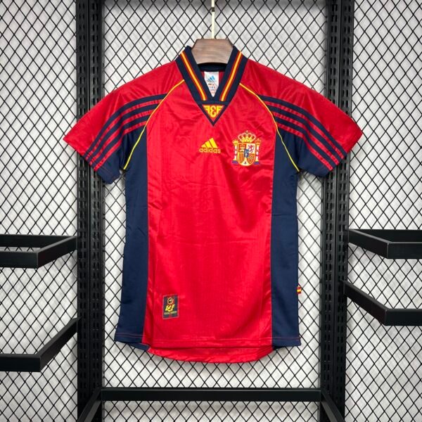 Spain 1998 Home Player Jersey 01 scaled