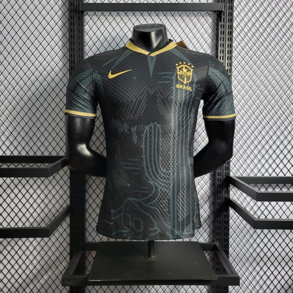 Special Edition Brazil 2022 Player Jersey Black 01